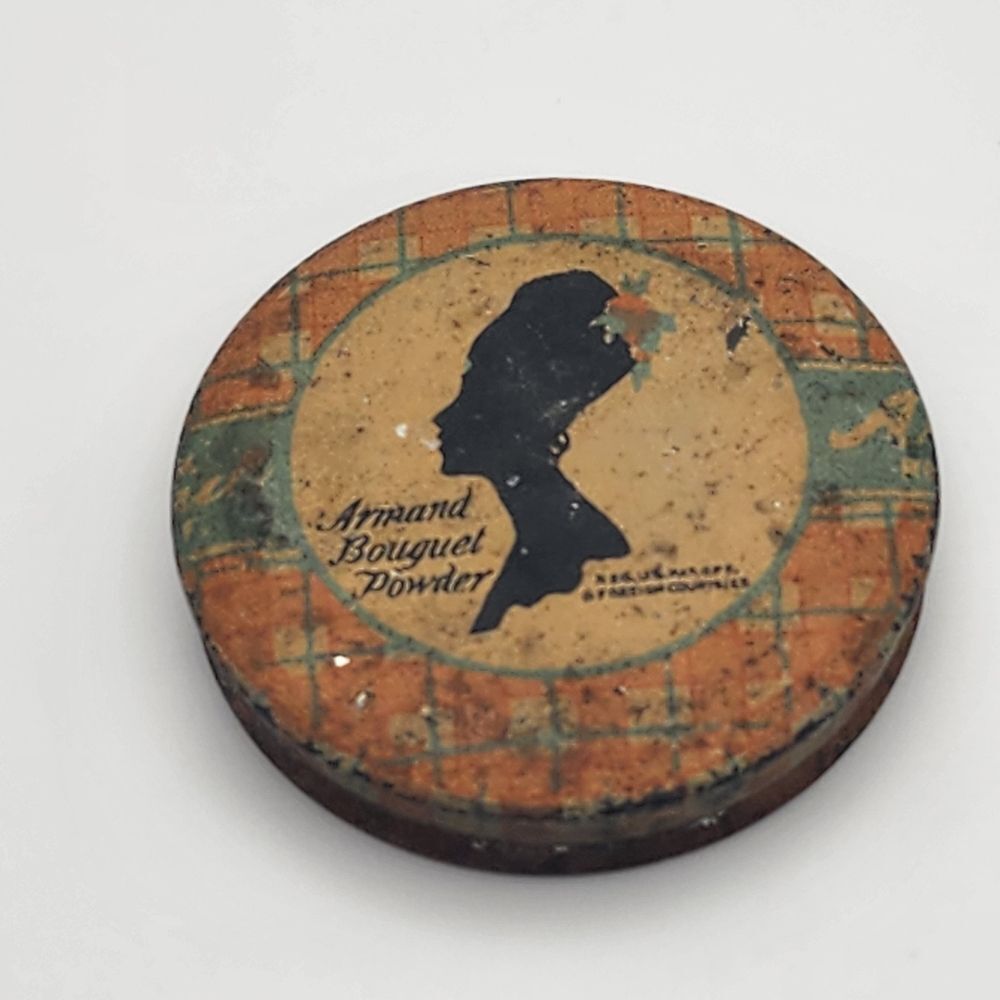 Vintage Empty Armand Bouquet Complexion Powder Tin